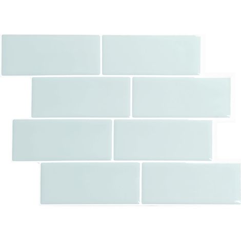 Smart Tiles Metro Mia - crédence adhésive gris vert x4 - 29.34 x 21.28 cm