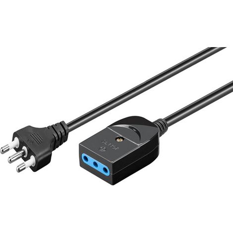 TECHLY Cavo prolunga italiana 3 poli 3,0 mt  0,75 mm2 (1/3)
