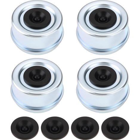 Lot de 4pcs Capuchons Anti-poussière pour Roulement de Roue d'essieu de Remorque 2,72 Pouces Compatible avec EZ Lube Remorques (1/5)