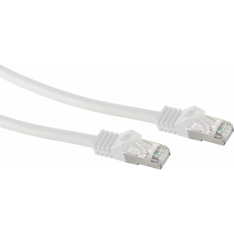 S-IMPULS RJ45 Patchkabel S/FTP (PIMF), m. CAT.7 Rohkabel, 30 m, weiß