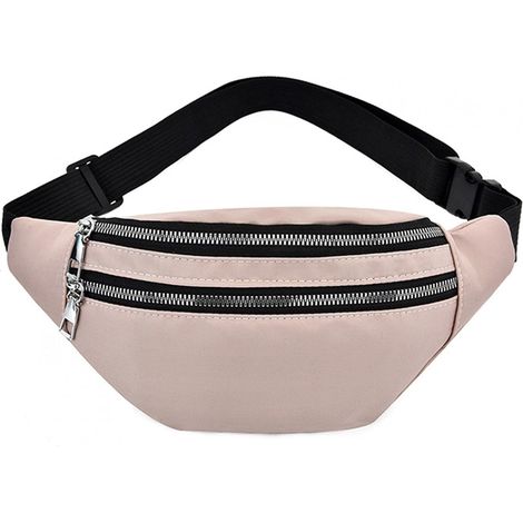 Sac banane Sports Oxford en tissu (rose)