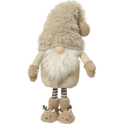 Decoris Dekofigur Weihnachtswichtel 60 x 24 cm creme-weiß