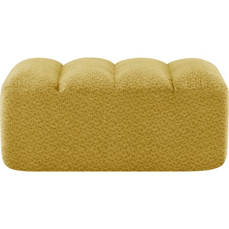 Modulares Fußhocker-Pouf aus Bouclé-Fleece, gelb, 104x61x45 cm MODENUIT (1/5)