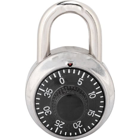 Cadena combinée rotative à code numérique, cadenas rond de sécurité pour porte et armoire (1/5)