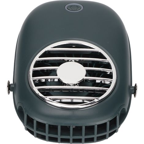 Tragbarer, wiederaufladbarer 3-stufiger Ventilator, USB-Akkubetrieb, mit Kabel, ideal für Reisen, Camping und Wandern (grün). (1/5)