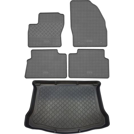 Juego de alfombrillas de goma para coche y alfombrilla para maletero para Ford Kuga Hatchback (5 puertas) de febrero de 2008 a enero de 2013. (1/5)