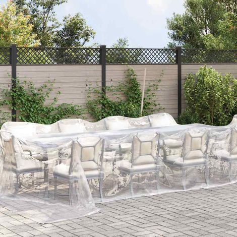Bâche transparente avec œillets 4x12 m polyéthylène