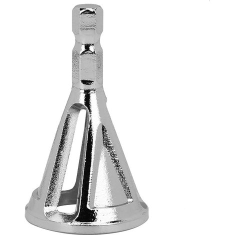 Outil d\'ébavurage pour chanfreinage externe, outil à ébavurer en acier à tige hexagonale argentée (1/5)