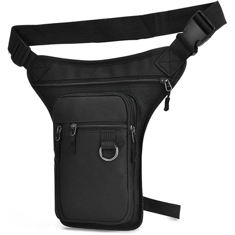 Sacoche de jambe – Pochette de transport avec plusieurs poches, ceinture de course à pied, sac de hanche pour l'extérieur, moto, vélo, sac à bandoulière