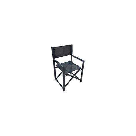 2 x C SEDIA REGISTA IN ALLUMINIO ALU STAGE NERO