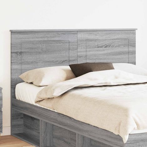 vidaXL Cabecero Gris Sonoma 100 cm Madera de ingeniería (1/5)