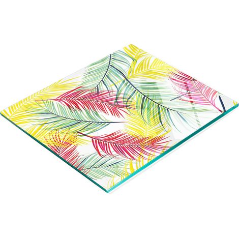 Pannello decorativo multifunzionale da cucina in legno temperato a forma di foglie di palma, 60x52 cm. (1/5)