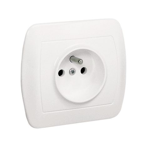 Presa singola Chord Z/U IP20 bianca - E131AA-KN046