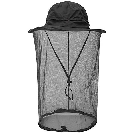 Chapeau d'apiculteur avec moustiquaire intégrée et visière - noir (1/3)