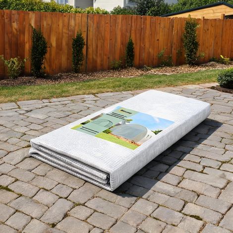 Serre de jardin coloris blanc en PE 400 x 300 x 200 cm (1/5)