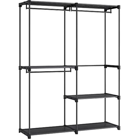 Filiyano-Armoire à vêtements Songmics, penderie portable, cintre, 43 x 138 x 182 cm, noire (1/5)