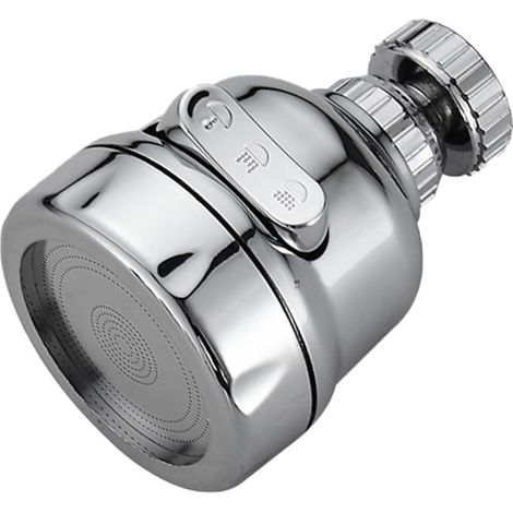 Ersatzteile für Küchenarmatur-Duschkopf, 360°-Verlängerung, universeller Aluminiumadapter, 3 Modi, Spritzschutz (1/4)