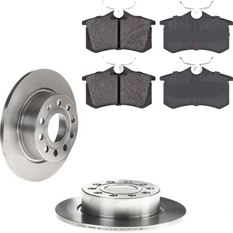 KIT FRENI POSTERIORI compatibile con VW GOLF VI (5K1) - DISCHI + PASTIGLIE OEM: P 85 020 / 17520 , 17547 , 17628 , 17729 , 18117 /SOSTITUZIONE DIRETTA/BASSA POLVERE/SILENZIOSO (1/5)