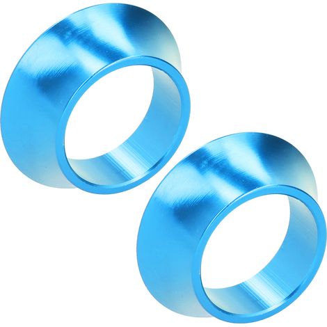 Stück CNC-gefräste 15-mm-Kegelscheiben aus Aluminiumlegierung für Fahrradgabeln, blaue Vorbau-Spacer