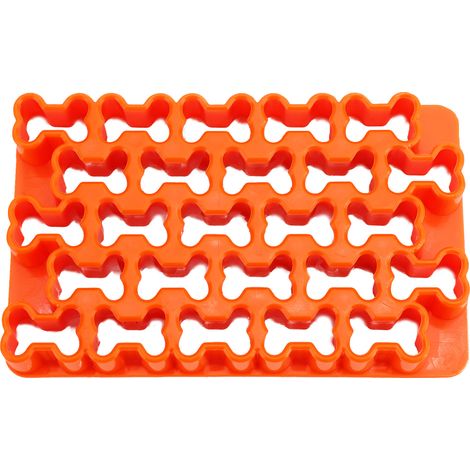 Emporte-pièce en os de chien en plastique réutilisable facile à nettoyer 25 pièces Biscuit pour pâte pain grillé (1/5)