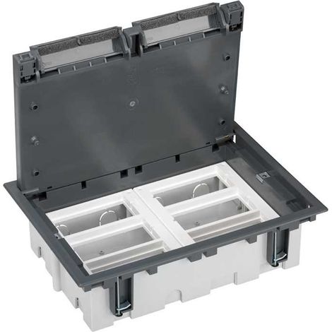 Scatola da pavimento 70mm 6 moduli grigio SIMON 52050006-035