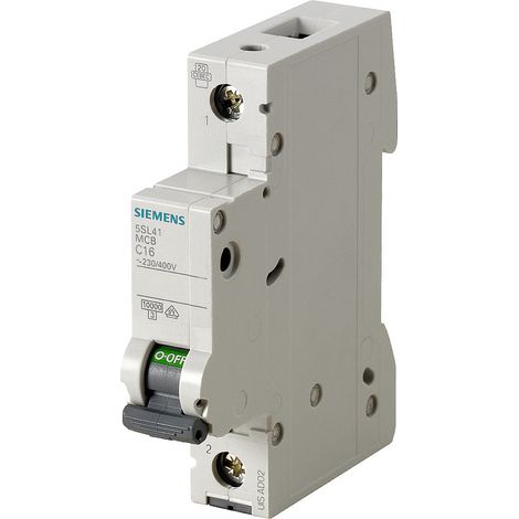 Siemens 5SL41026 5SL4102-6 Leitungsschutzschalter    1polig 2 A  230 V, 400 V (1/2)
