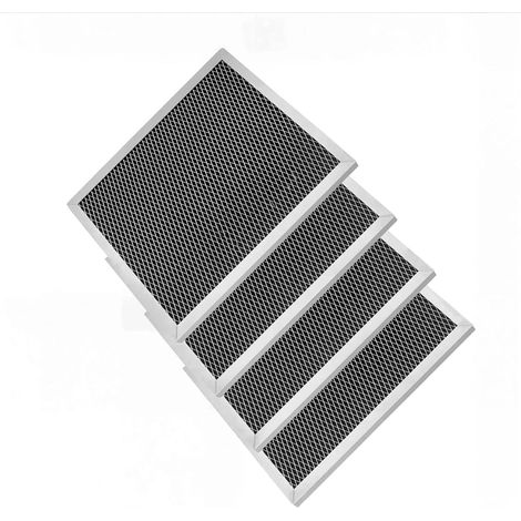 Filtre de hotte convivial à texture métallique pour barbecue extérieur capture les odeurs et la graisse et filtre de rechange lavable (1/4)