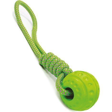 Rot - Schwimmender EVA und Nylon Ball mit Nylon Launch Modell für Hunde (1/3)