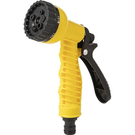 Lance d'arrosage — 7 jets réglables, design antidérapant, idéale pour le lavage de voitures et l'arrosage des plantes. (1/5)