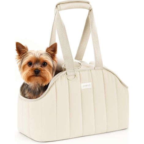 Sac de transport pour chien et chat, sac bandoulière respirant et pliable pour petits animaux, sac de voyage léger et confortable pour animaux de compagnie