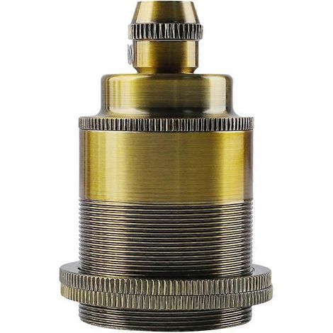 Douille à vis E27 en laiton, compatible avec les lustres, disponible en finitions or et bronze, accessoire pour lustre, douille d'ampoule. (1/5)
