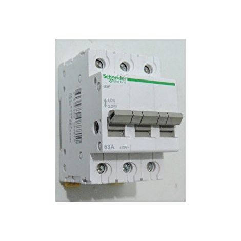 SCHNEIDER ELEC PBT - DIT 36 01 - INTERRUPTEUR CHARGE ISW 3 PÔLES 63 A 415 V SCHNEIDER ELECTRIC A9S65363
