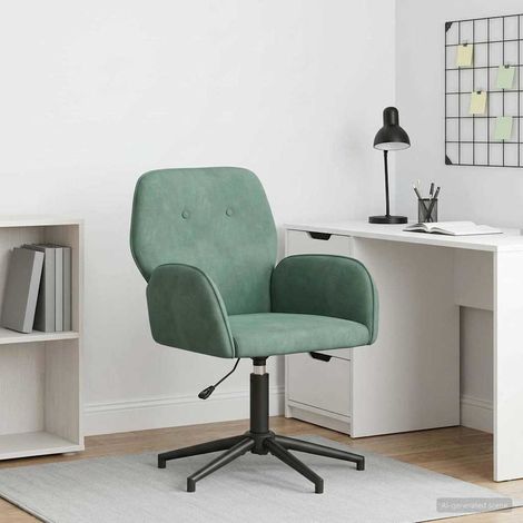 vidaXL Sedia da scrivania girevole 54 x 55 x 90 cm Verde Mare (1/5)