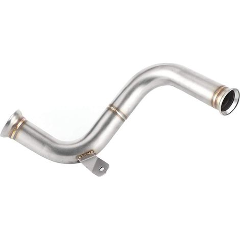 Tubo di collegamento intermedio di scarico, scarico per moto Qiilu, catalizzatore rimosso, tubo di scarico centrale Decat, modifica per moto adatta per 125, 250, 390, RC390 2017+