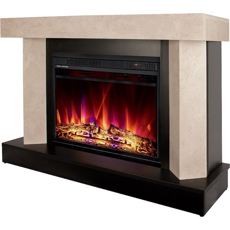 ART FLAME Cheminée électrique - Palermo Mini & Lorance Color - 1500W - 3 couleurs de flamme (1/3)