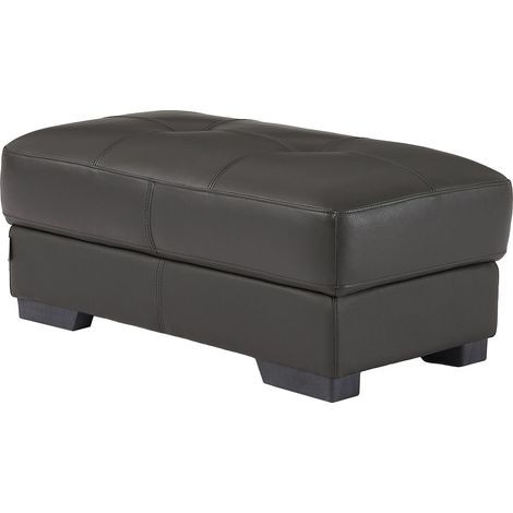 Pouf in pelle Nero - METROPOLITAN II