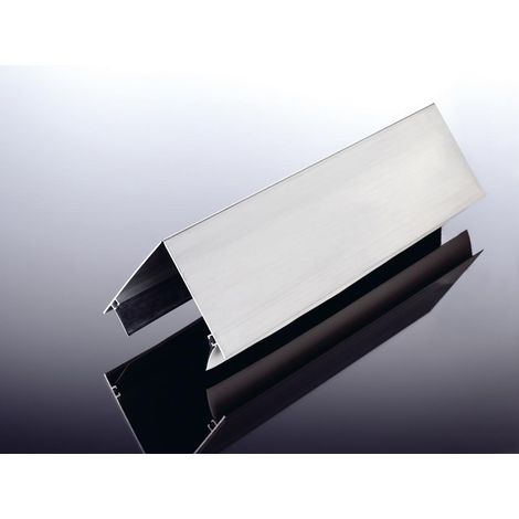 Alu-Firstprofil pressblank 6100 mm, inkl. Dichtung