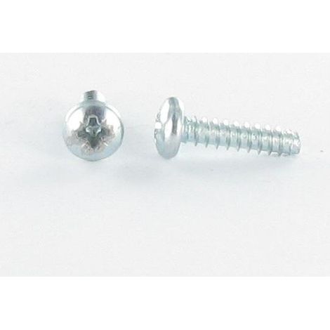 Vis tôle tête cylindrique bombée large Pozi 2.2X6.5 Acier zingué Sans pointe-1 pièce (1/4)