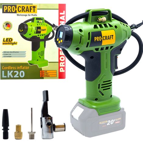 Compressore a batteria Procraft LK20 20 V 11 bar Solo - senza batteria, senza caricabatteria