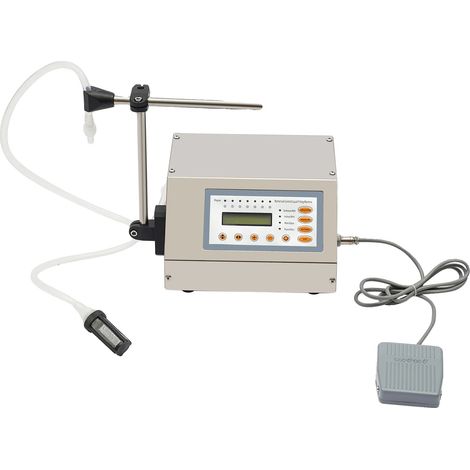 Flüssigkeitsabfüllmaschine, Hochpräzisionsmembranpumpe, Automatischer Betrieb, Silber (1/2)