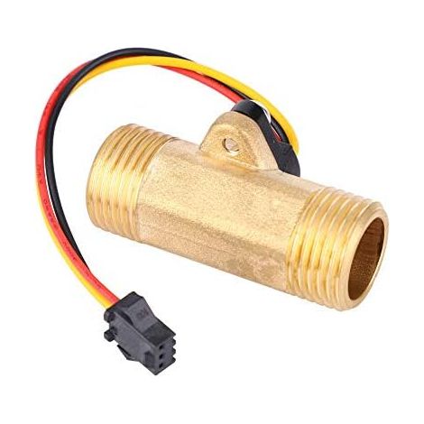 Compteur de débit Eau G1/2 1-30L/min capteur Effet Hall pour Mesure précise débit Piscine système d'irrigation Chauffe-Eau débitmètre numérique étanche IP68 (1/5)