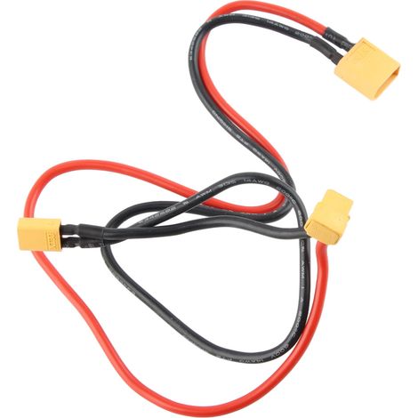 Câble adaptateur secteur ignifugé en silicone AWM14, connecteur d'alimentation coudé à 90° XT60 femelle vers XT30 (1/5)