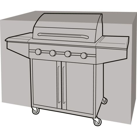 Housse de protection barbecue rectangulaire 165 cm de long (1/5)