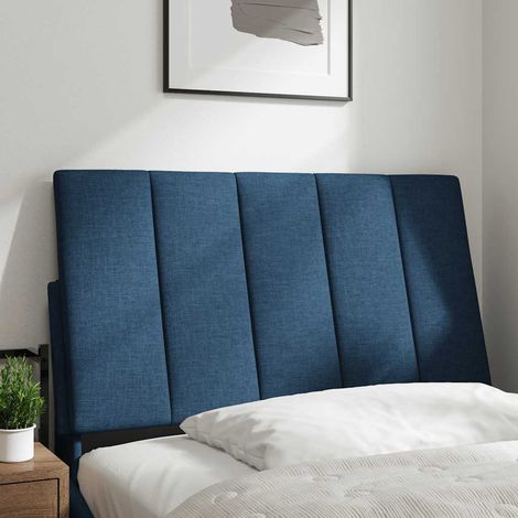 Coussin de tête de lit Hanko bleu 90 cm tissu CFW39465 (1/5)