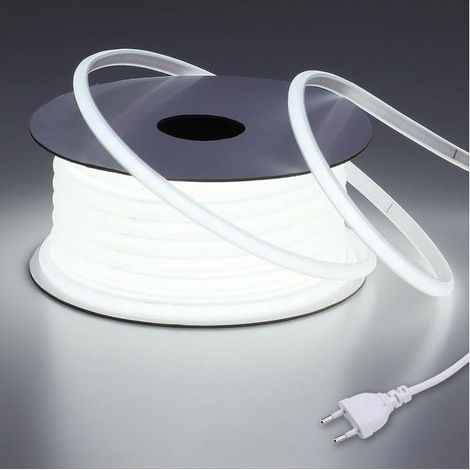– Ruban LED COB 220V étanche IP65 3M 6000K blanc froid – Flex découpable pour chantiers – Installation directe sans transformateur (1/5)