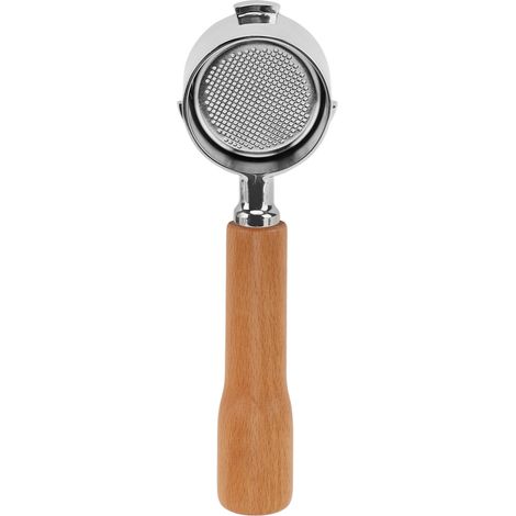 Porte-filtre à café sans fond de 51 mm avec filtre monocouche à 3 oreilles pour machine à café Delonghi C1 Beech (1/5)