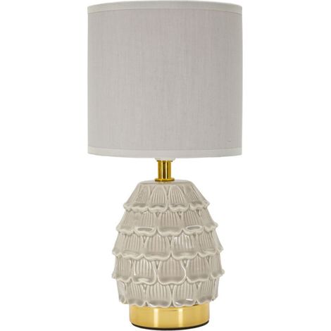 Lampe à Poser en Céramique "Pigny" 30cm Crème (1/5)