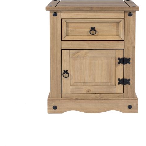 Corona 1 Door, 1 Drawer Bedside Cabinet (1/5)