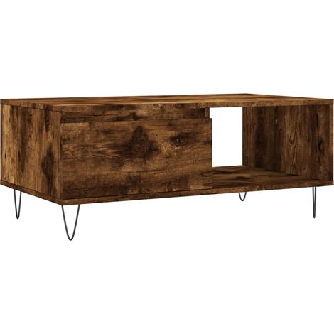 Maison Exclusive - Couchtisch Räuchereiche 90x50x36,5 cm Holzwerk