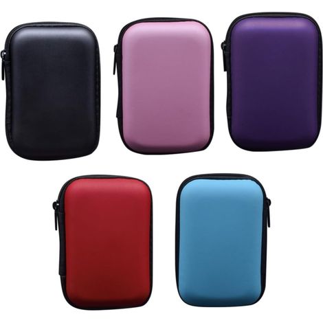 Boîtes de Rangement Fermeture Éclair Pratique pour Casque Audio en Eva Lot de 5 Grosse Capacité et Protection, pour Organiser Plusieurs Styles la Maison Extérieur Plusieurs Styles (1/5)